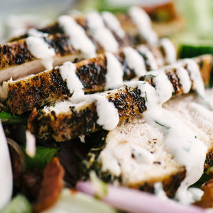 Spiced Chicken Bites with Summer Salad